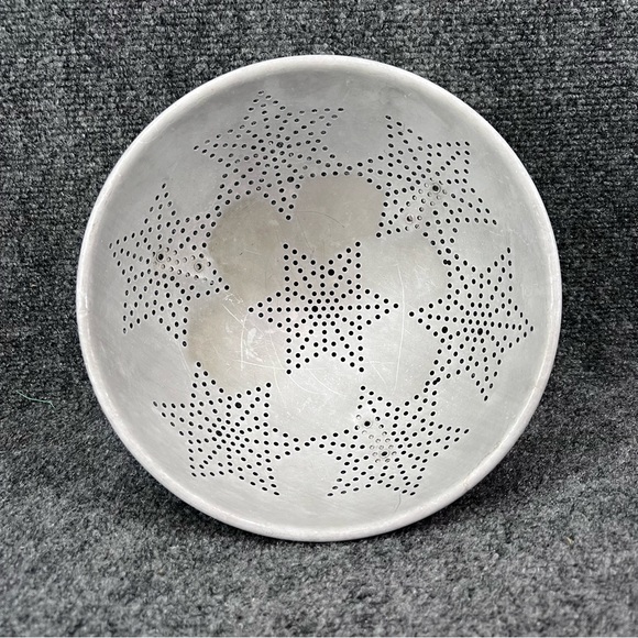 VTG 7 Star Aluminum Metal 9" Colander 3 Footed Strainer Retro Farmhouse - Picture 3 of 7
